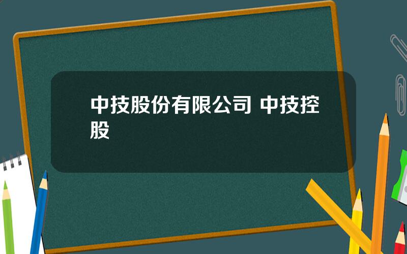 中技股份有限公司 中技控股